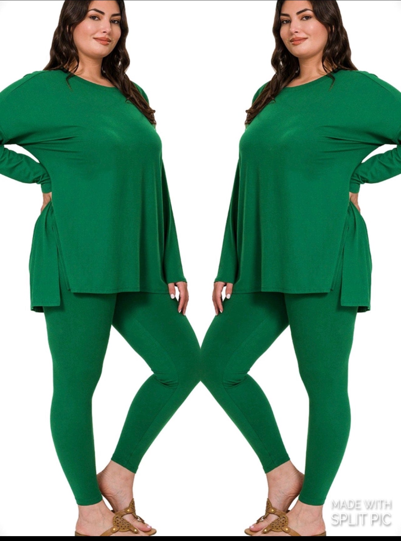 Legging Set/Long Sleeve/Green