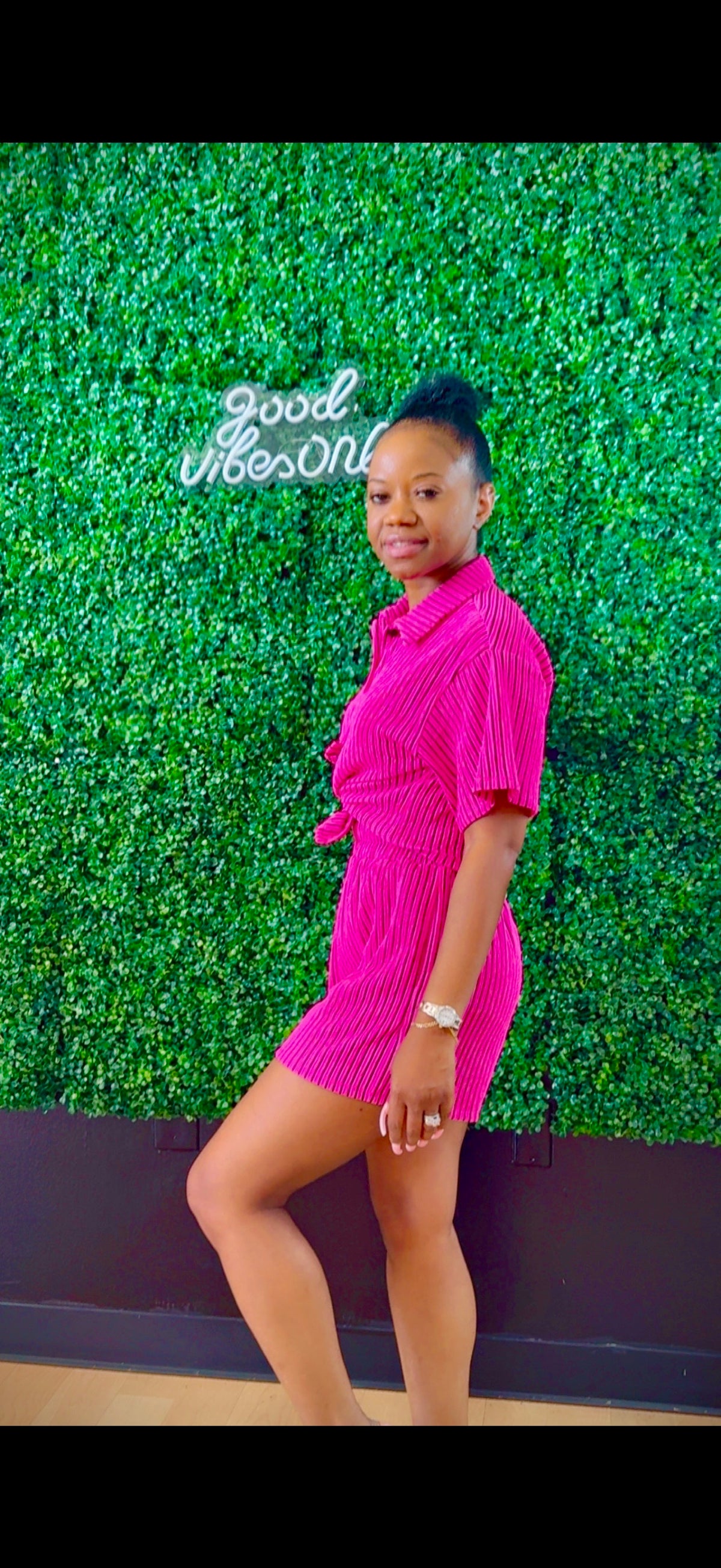 “Pink Blossom” Short Set