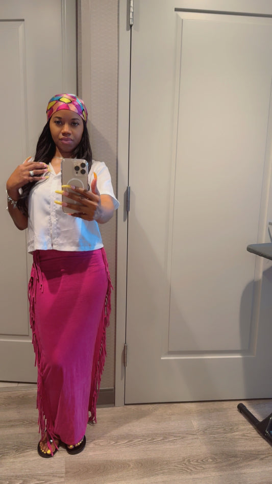 “ENERGY FRINGE” Skirt