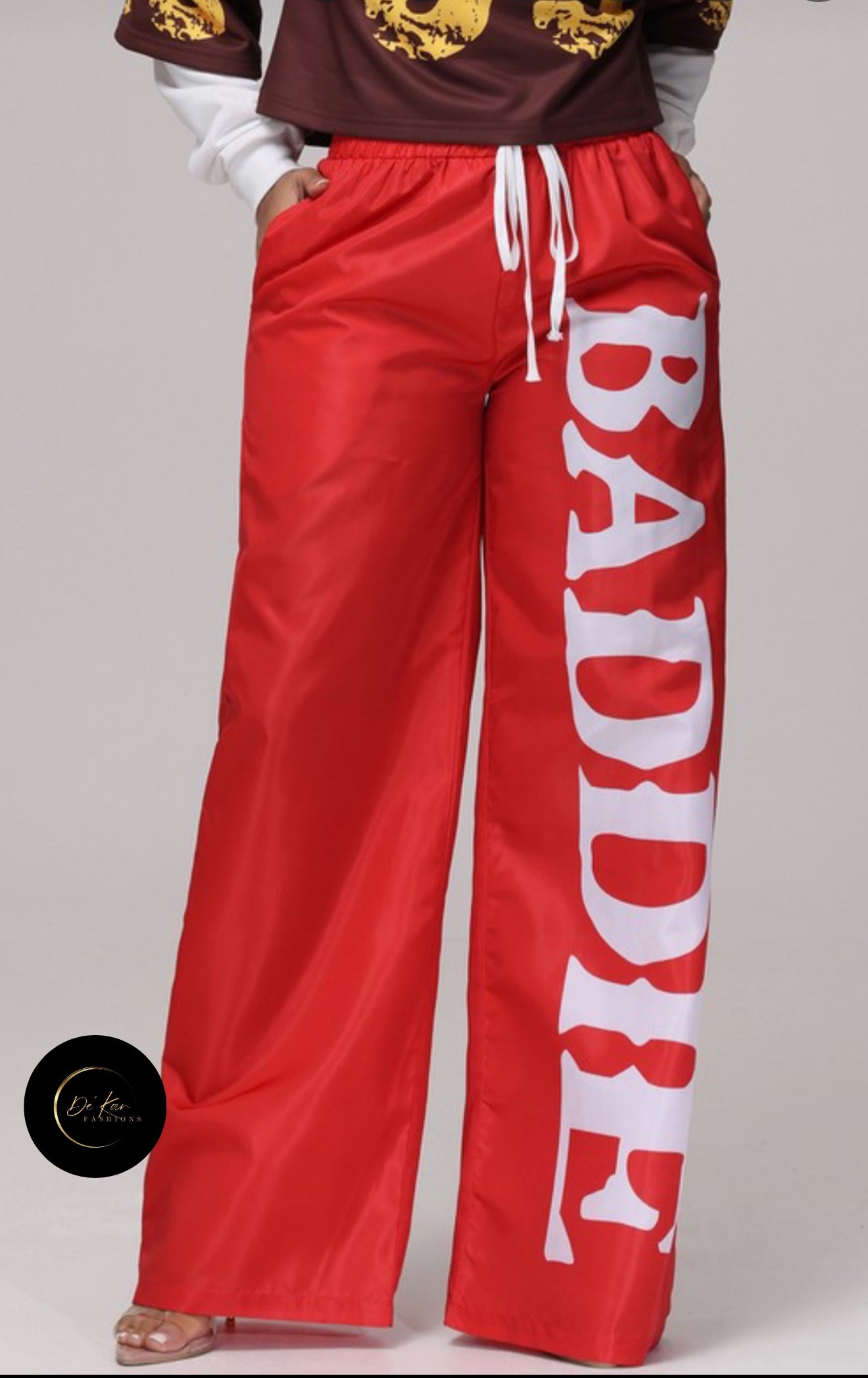 “I’m a Baddie” Drawstring Pants