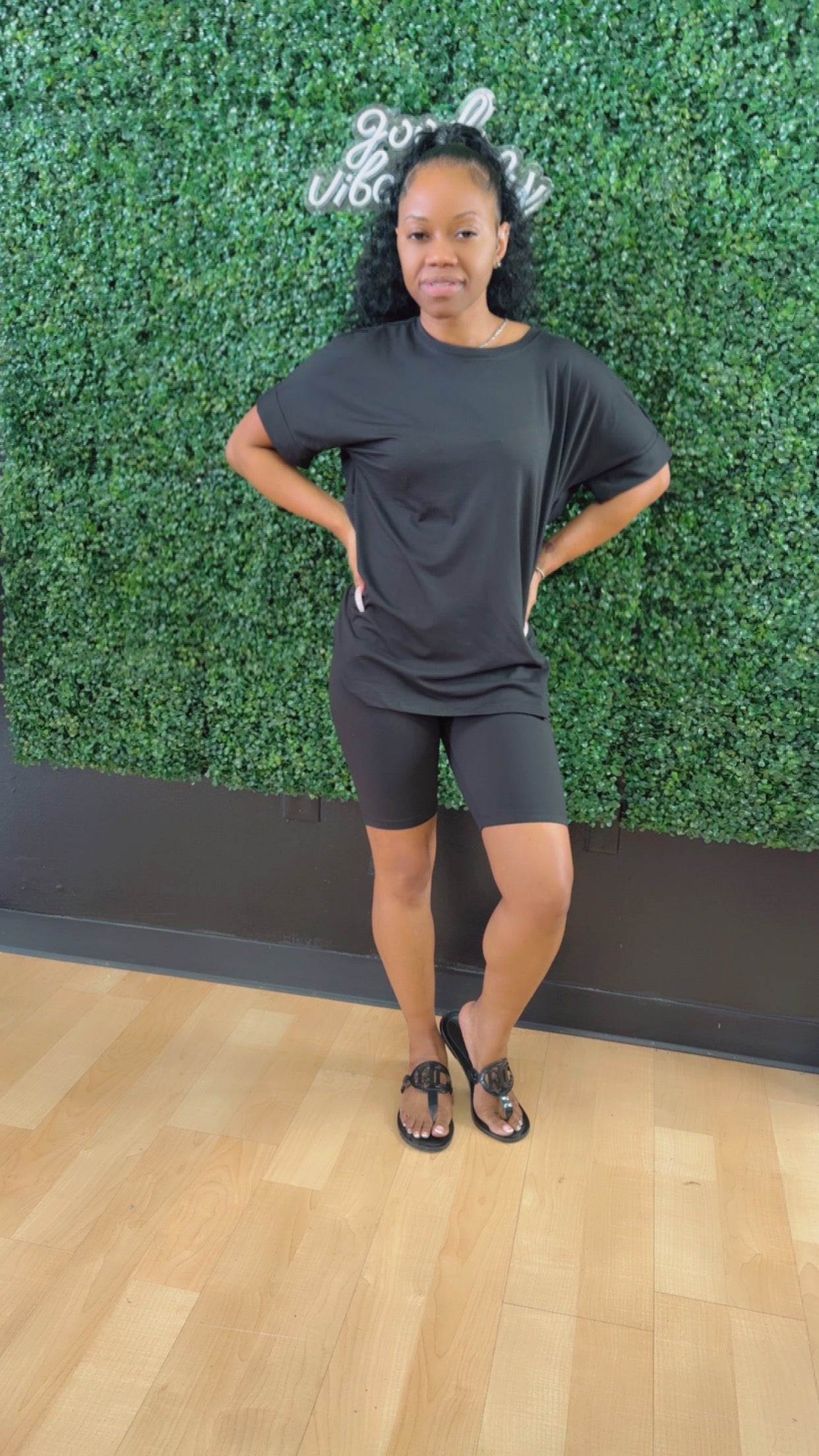 Relaxed Short Set (Black)
