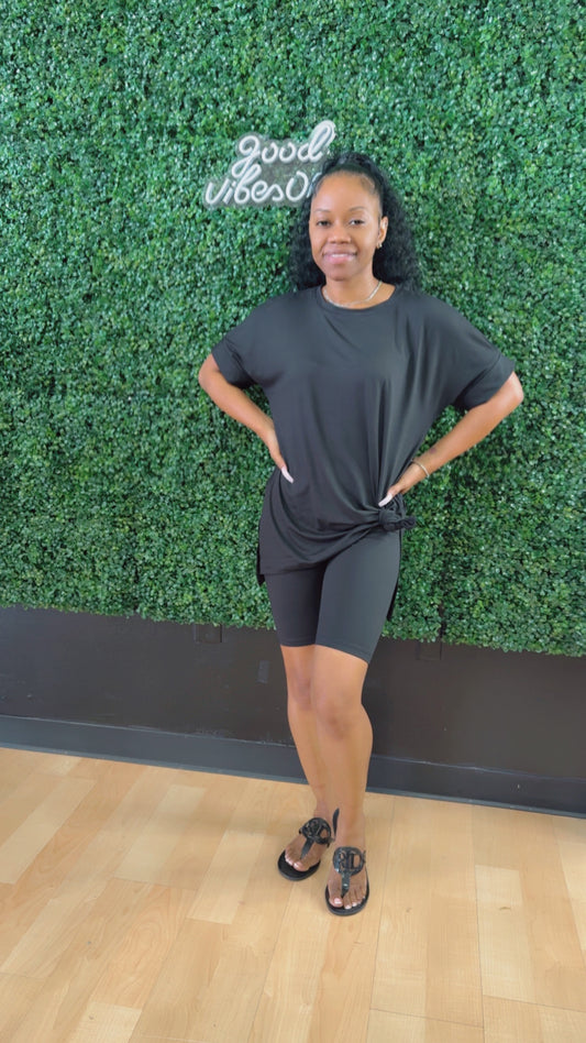 Relaxed Short Set (Black)