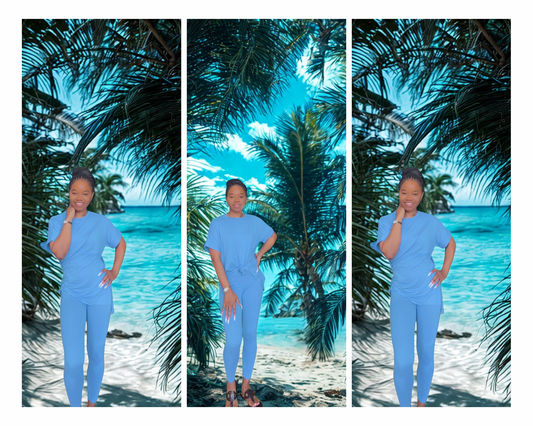 “Sky Blue” Legging Set