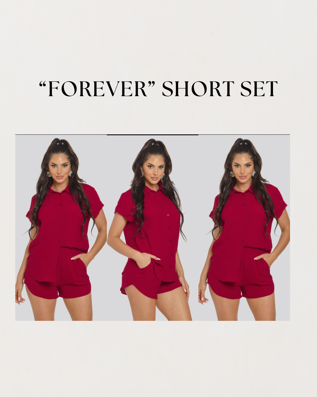 “Forever” Short Set