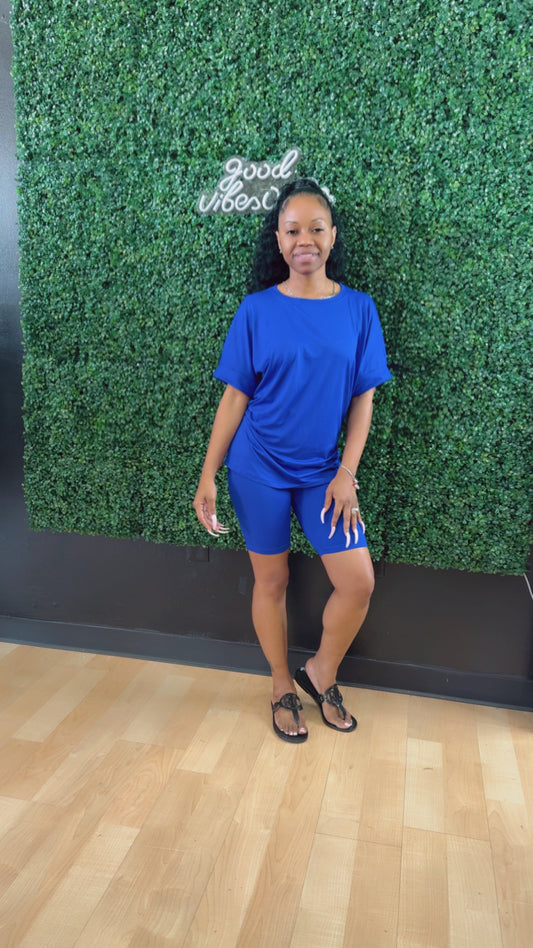 Relaxed Short Set (Blue)