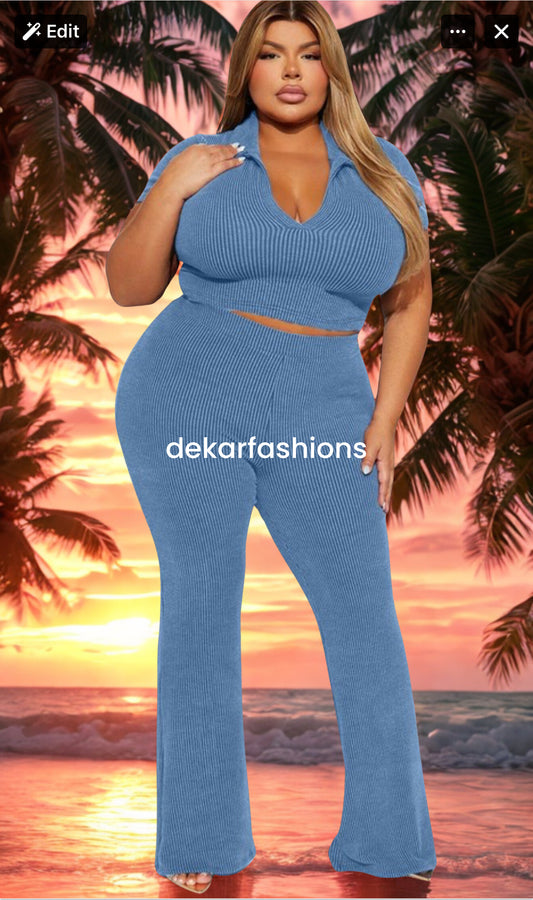 “Basking in Sunset” Flare Legging Set